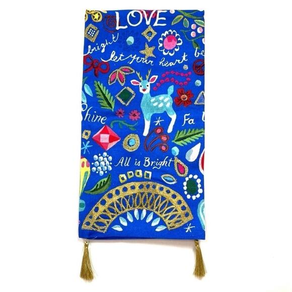 Anthropologie Danielle Kroll Treetops Glisten Dish Towel - Picture 2 of 7
